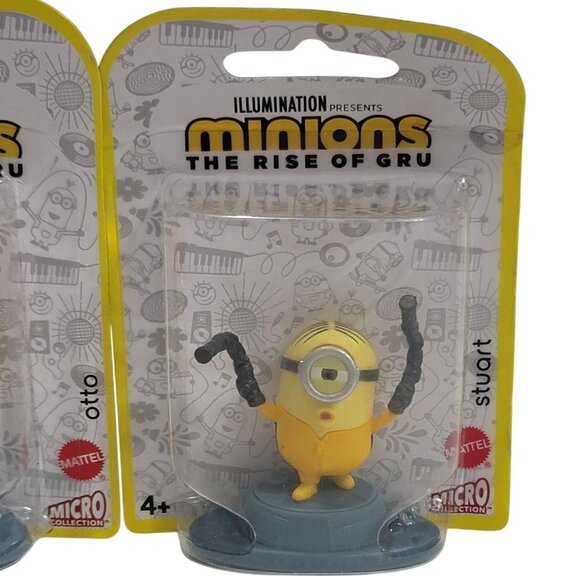 Minions Mattel Micro Collection Rise Of Gru Set Of 5 Figures Jerry Stuart Kevin - Picture 10 of 12